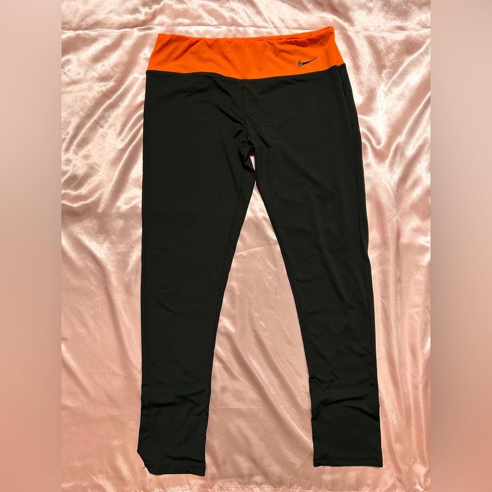Nike Kids Leggings with Orange Waistband